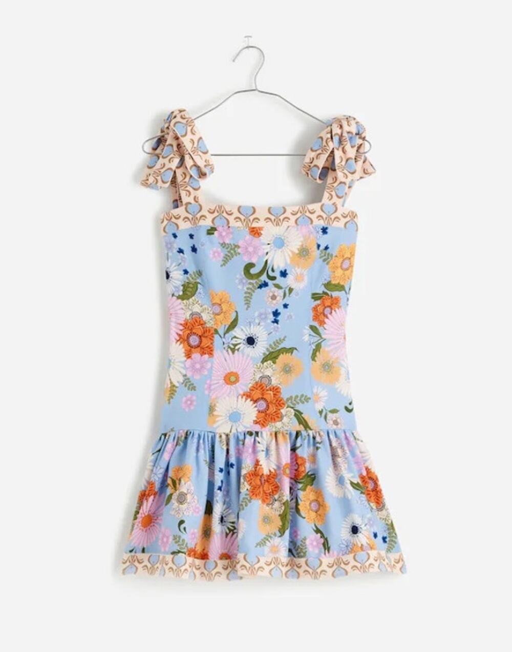 NWT Madewell x Agua Bendita Joaquina Mini Dress Floral Colombian Boho Size XL